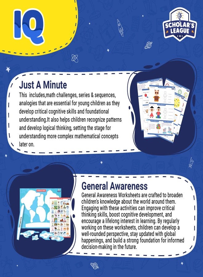ClassMonitor IQ Development Kit for 6-8 Year Old Kids | 180+ Activity & Worksheets for Senior KG | Includes Activities for Enhancing IQ, SQ & EQ| Crafted by Psychologists and Educational Pioneers - Image 4
